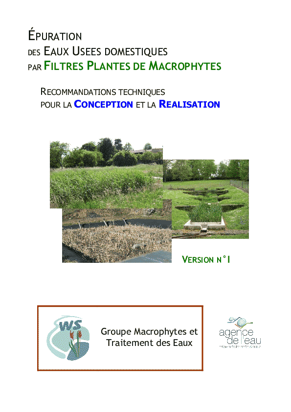 Epuration des eaux usées domestiques, par filtres-plantes macrophytes