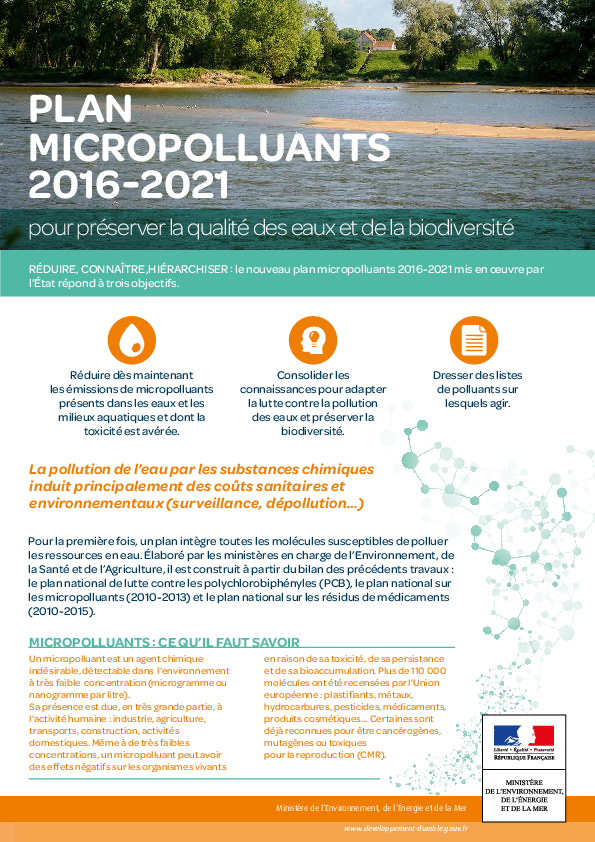 Plan micropolluants 2016-2021