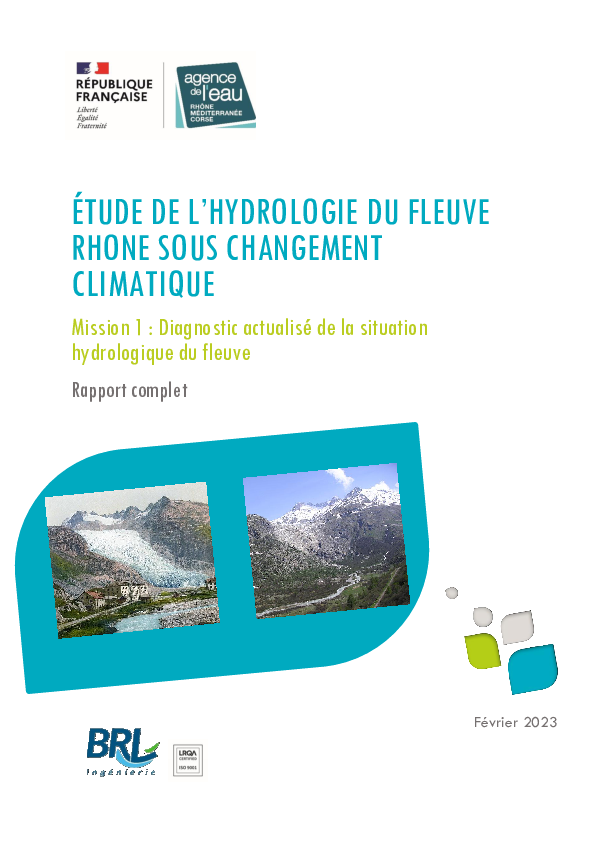 Etude Débits du Rhône : Mission 1 - Rapport complet