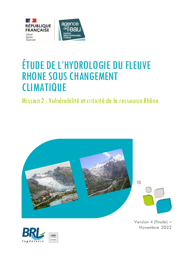 Etude débits du Rhône : Mission 2 - Rapport complet