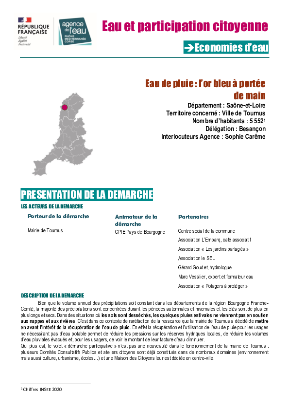 Retour d'expérience - Eau de pluie : l’or bleu à portée de main (71)