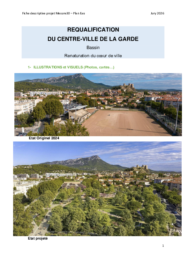 Fiche REX - Requalification du centre-ville de La Garde