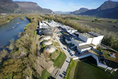 la station d’épuration Aquapole de Grenoble (photo)