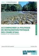 Couverture du Guide: accompagner la politique de restauration physique des cours d'eau