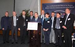 Les signataires autour du Préfet Delpuech