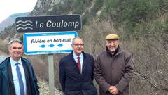 Rivière Coulomp labellisée : panneau rivière en bon état (photo)
