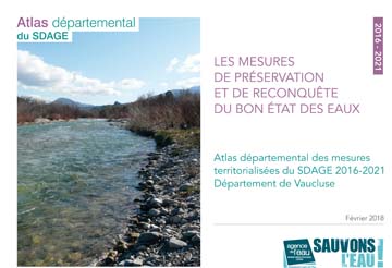 Atlas départemental des mesures territorialisées du SDAGE 2016-2021 - Département de Vaucluse