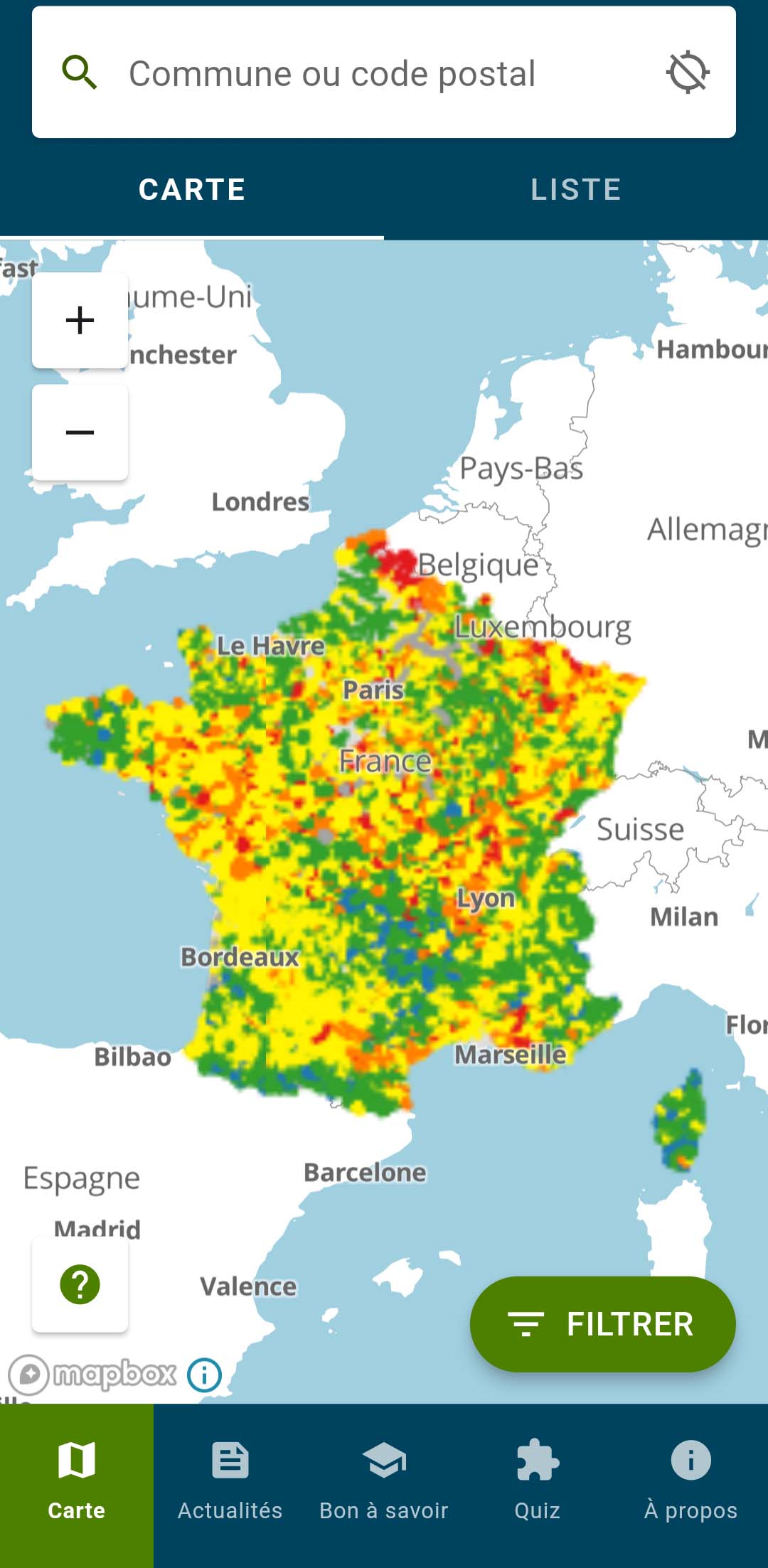 carte france